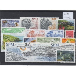 Saint-Pierre et Miquelon - Annee Complete 2002 sans la série \"Marianne 14/07\"
