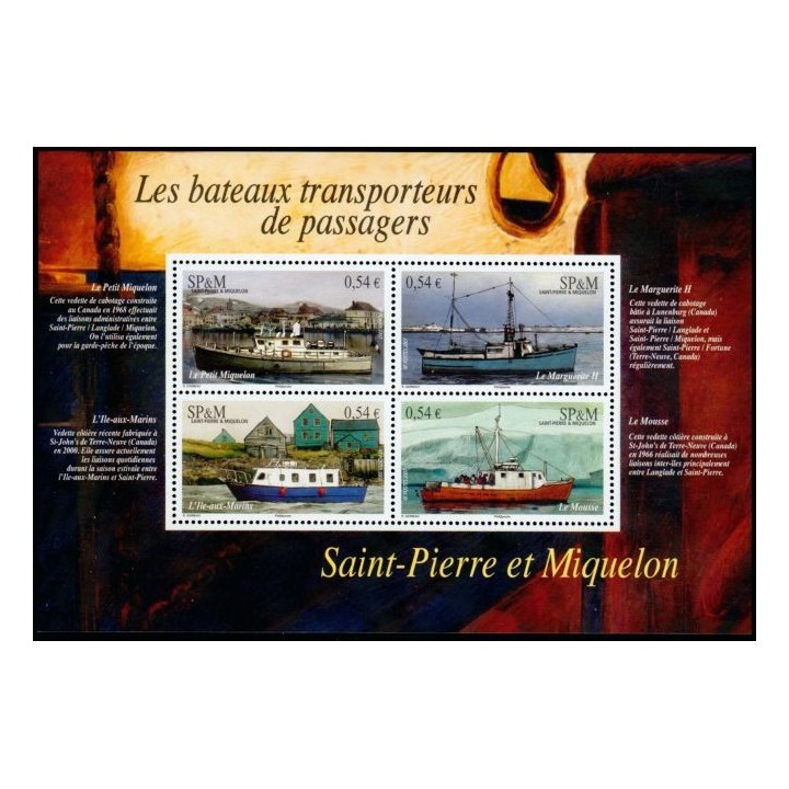 Saint-Pierre et Miquelon - Bloc Feuillet 12