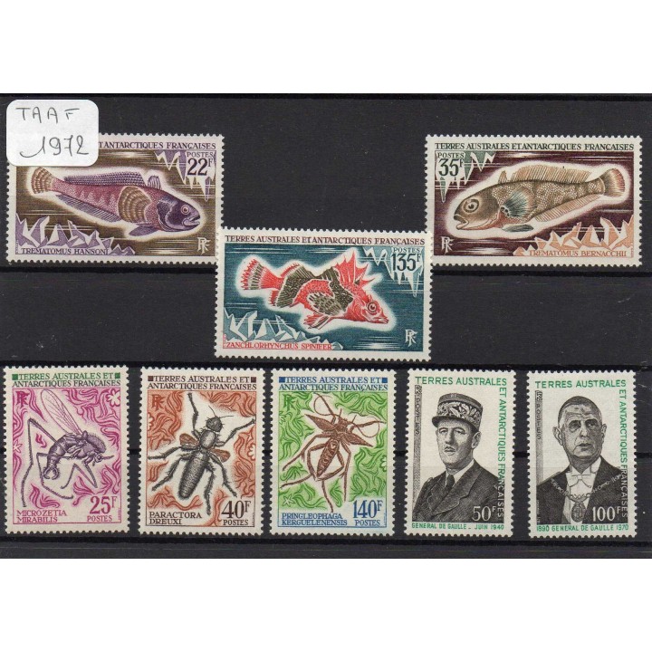 TAAF - Annee Complete 1972