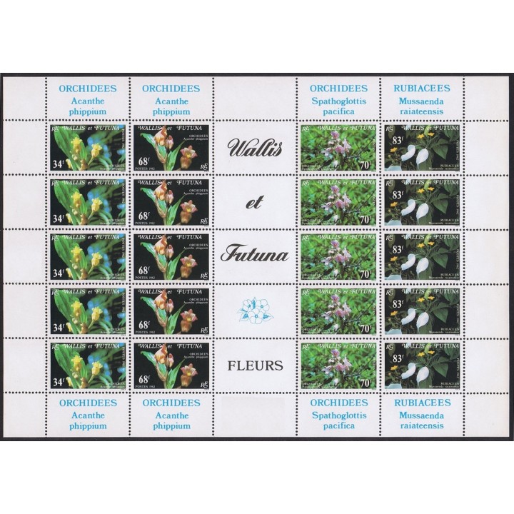 Wallis et Futuna - 286 à 289 - Feuille