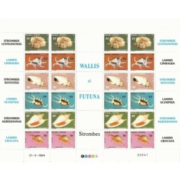 Wallis et Futuna - 312 à 317 - Feuille