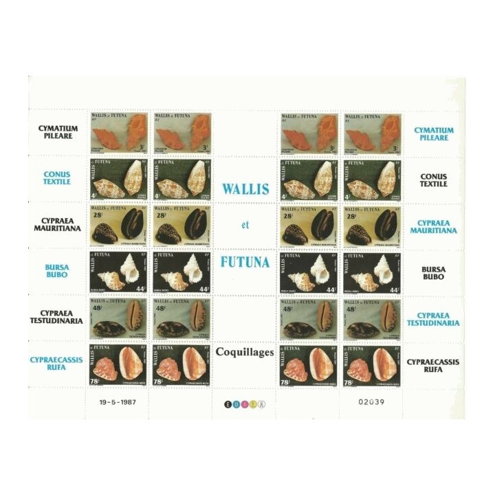 Wallis et Futuna - 360 à 365 - Feuille