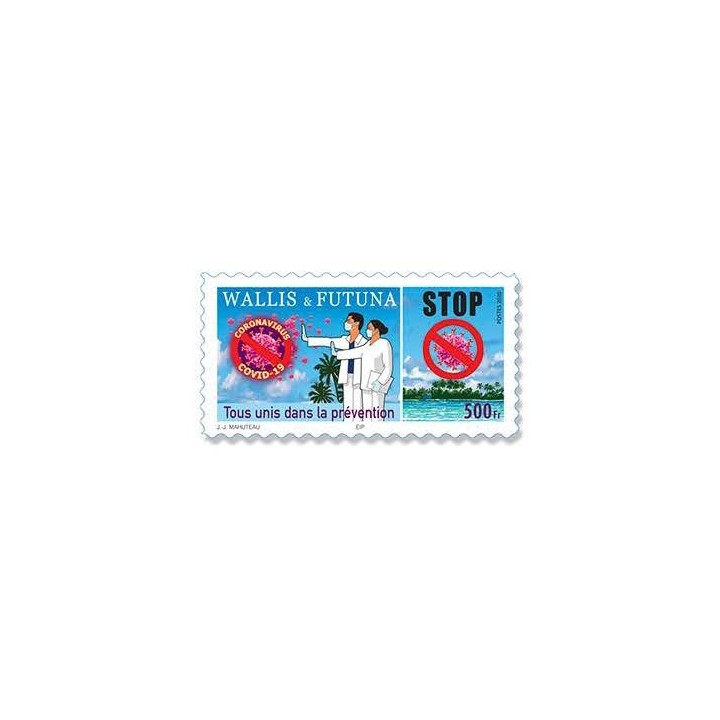 Wallis et Futuna - 931 Autoadhésif « Tous unis dans la prévention »
