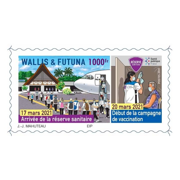 Wallis et Futuna - 940A Autoadhésif « Arrivée de la réserve sanitaire »