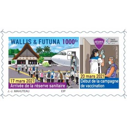 Wallis et Futuna - 940A Autoadhésif « Arrivée de la réserve sanitaire »