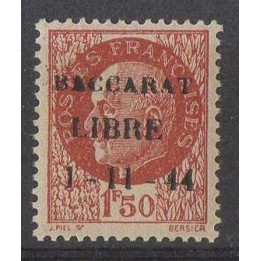 France - Libération de Bacarat N°6 - Type I