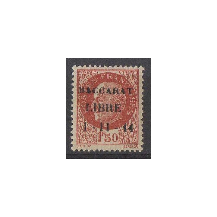 France - Libération de Bacarat N°6 - Type I