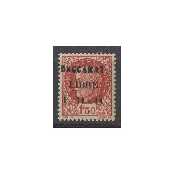 France - Libération de Bacarat N°6 - Type II