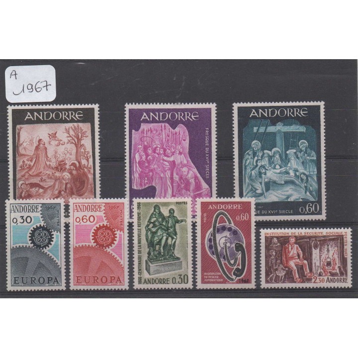 Andorre Francais - Année Complète 1967
