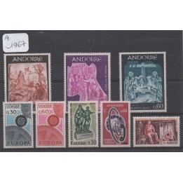 Andorre Francais - Année Complète 1967