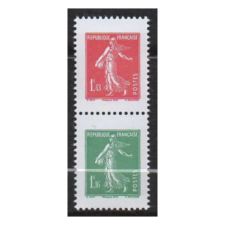 France - 5607 Paire Verticale - 100 ans de la Semeuse
