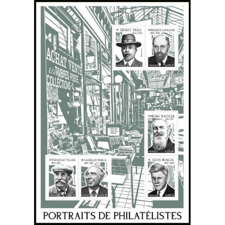 France - F5601 Feuillet Portraits de philatélistes Paris Philex 2022 - Hors Abonnement