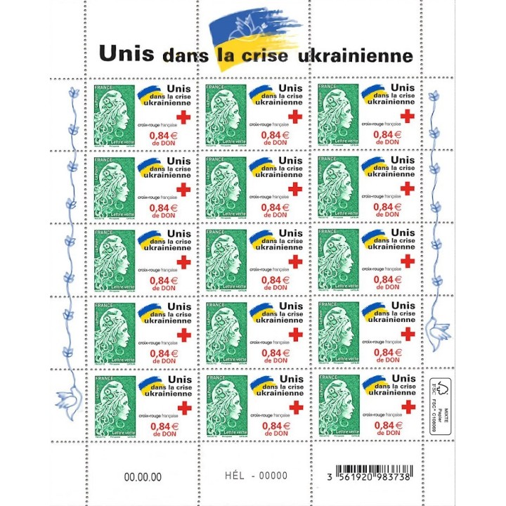 France - Feuillets de France F069 \"Unis dans la crise Ukrainienne\"