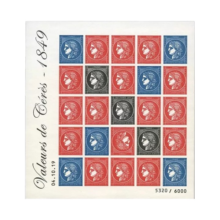 France - F5361A - Feuillet Non Dentelé \"La Cérès - Histoire du premier timbre-poste français\"