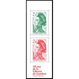 France - 5637 & 5638 Couverture Carnet 40 ans de la Liberté de Gandon