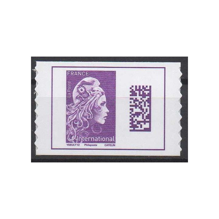 France - Autoadhésif 1656A \"Marianne l\'Engagée 2021 PHILAPOSTE Lettre Internationale\"