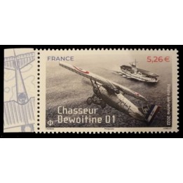 France - Poste Aérienne 92a - Chasseur Dewoitine D1 - issu de la mini feuille