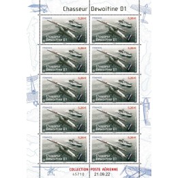 France - Poste Aérienne F92a - Chasseur Dewoitine D1