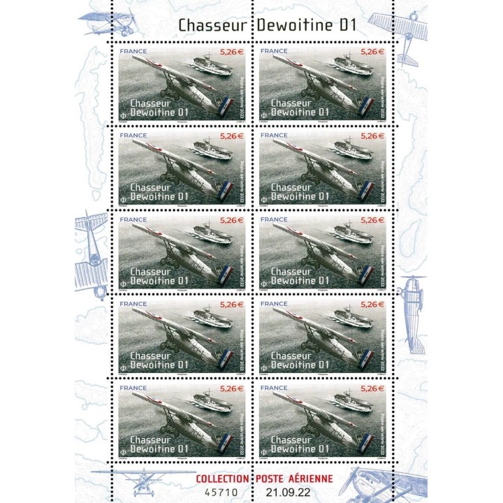 France - Poste Aérienne F92a - Chasseur Dewoitine D1