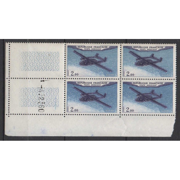 France - Poste Aérienne 38 Coin Daté (04/02/1960)