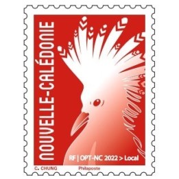 Nouvelle-Caledonie - 1434 - Cagou Rouge Chung 2022 Gommé