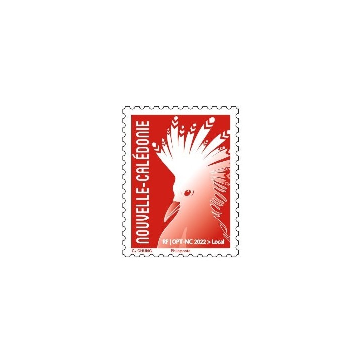Nouvelle-Caledonie - 1434 - Cagou Rouge Chung 2022 Gommé
