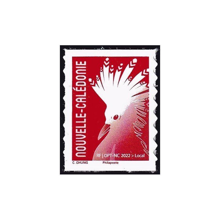 Nouvelle-Caledonie - 1435 - Cagou Rouge Chung 2022 Autoadhésif