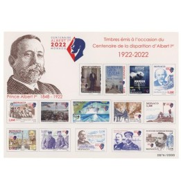 Monaco - Bloc Feuillet 108 \"Monacophil 2022\" - Centenaire de la disparition du Prince Albert 1er