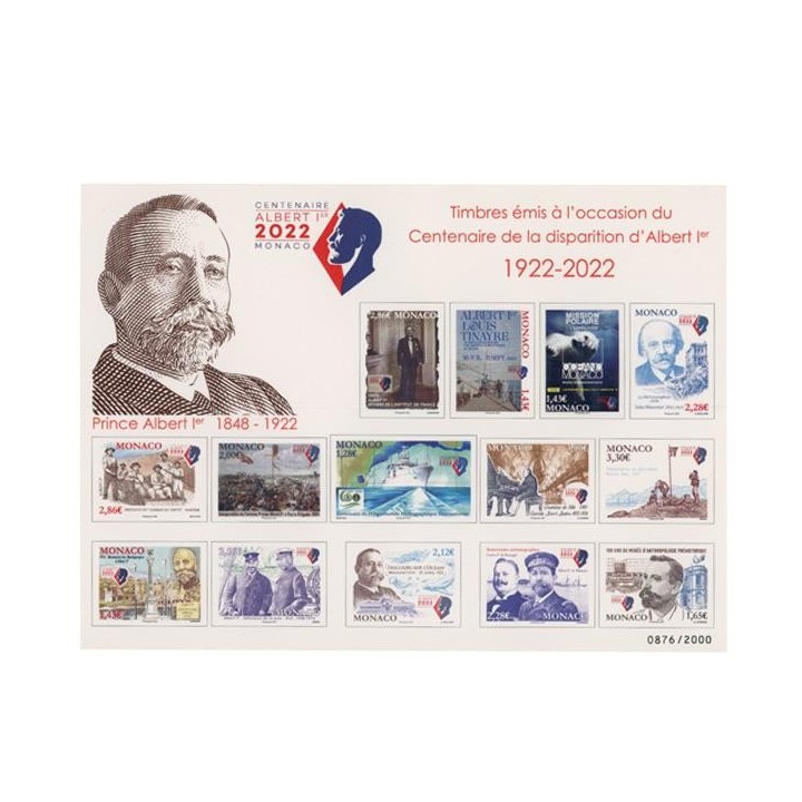 Monaco - Bloc Feuillet 108 \"Monacophil 2022\" - Centenaire de la disparition du Prince Albert 1er