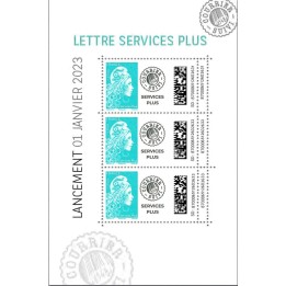 France - Feuillet 2023 - MARIANNE L\'ENGAGEE LETTRE SERVICES PLUS