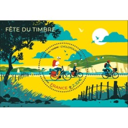 France - Feuillet 2023 - Fête du Timbre Cyclotourisme