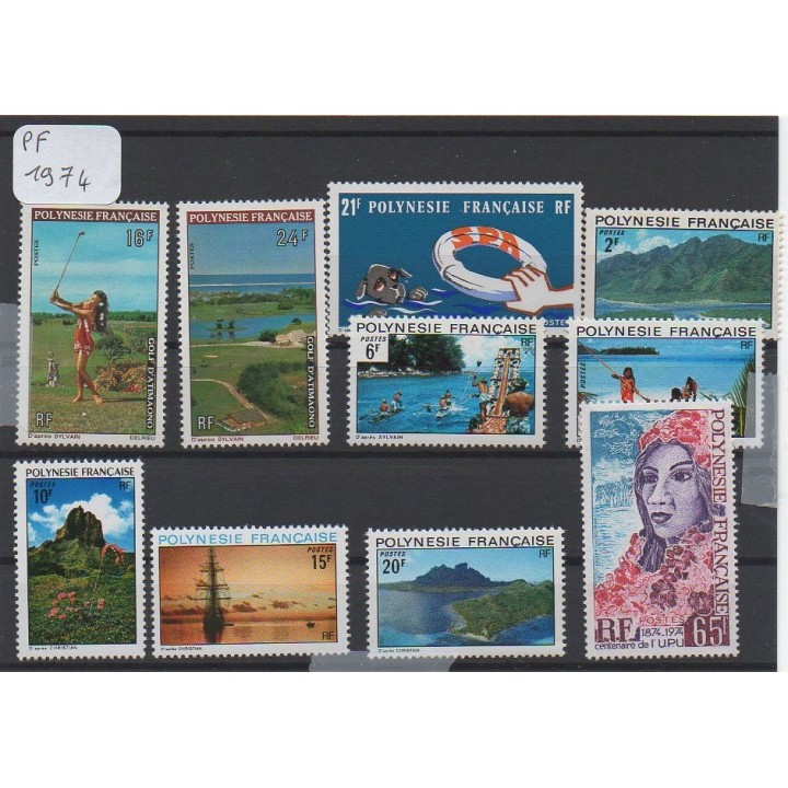 Polynesie Francaise - Annee Complete 1974