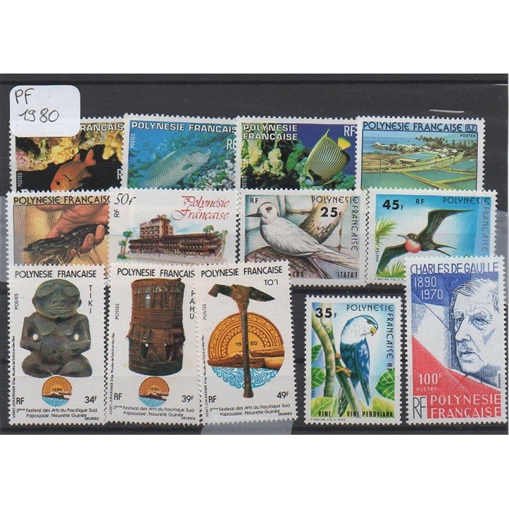 Polynesie Francaise - Annee Complete 1980