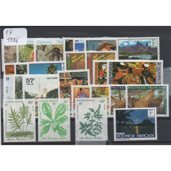 Polynesie Francaise - Annee Complete 1986