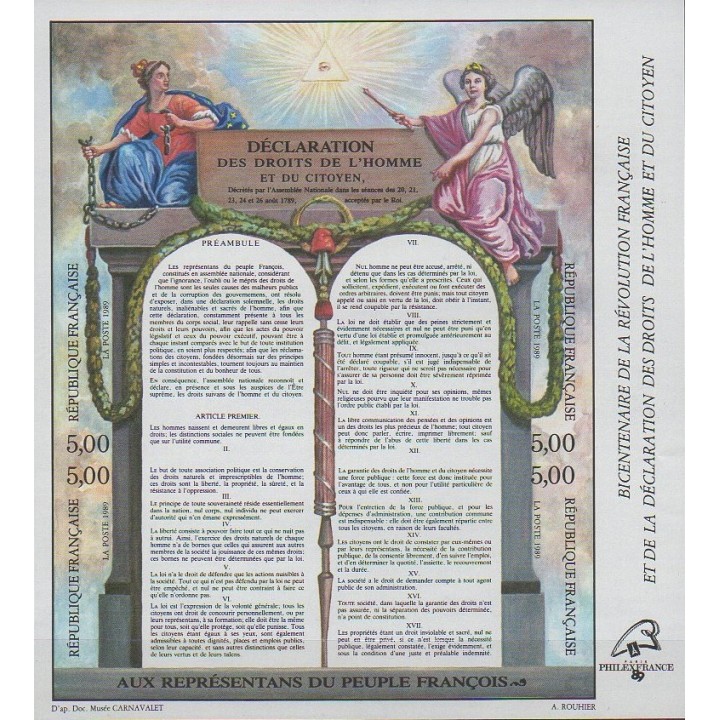 France - Non Dentelé Bloc Feuillet 011a