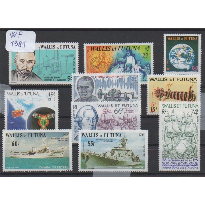 Wallis et Futuna - Annee Complete 1981
