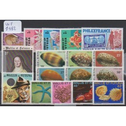 Wallis et Futuna - Annee Complete 1982