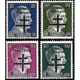 France - Libération \"Occupation Française\" N°5 à 8