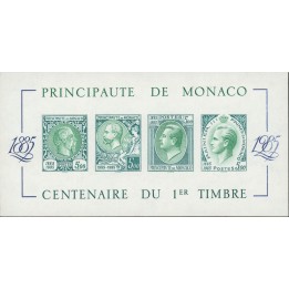 Monaco - Bloc Feuillet 033b Non Dentelé Vert