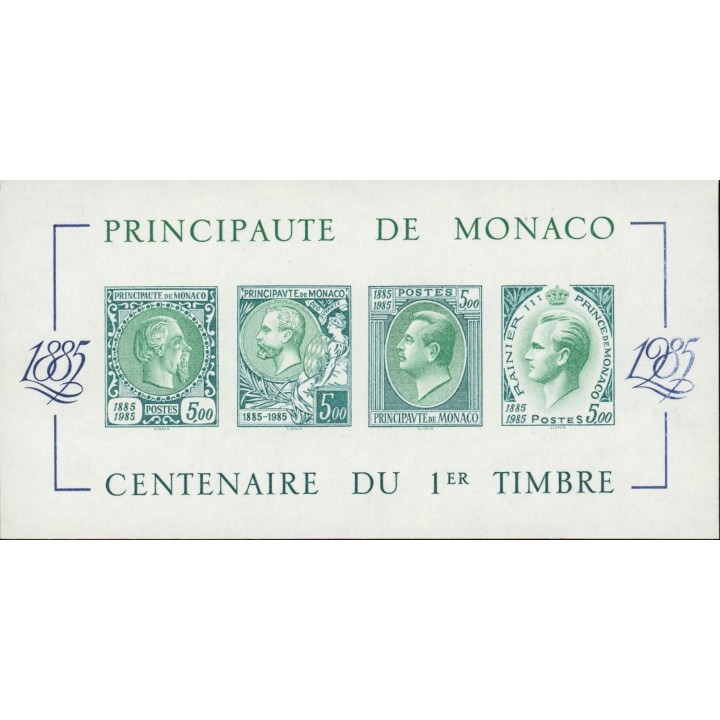 Monaco - Bloc Feuillet 033b Non Dentelé Vert