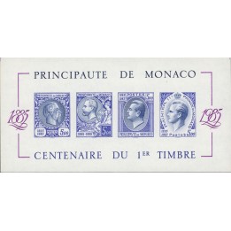 Monaco - Bloc Feuillet 033c Non Dentelé Violet