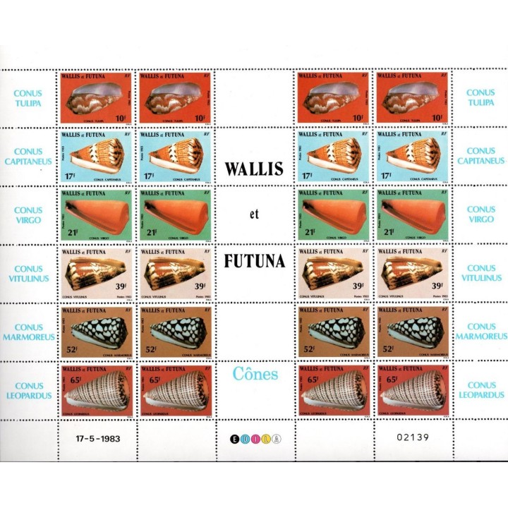 Wallis et Futuna - 306 à 311 - Feuille