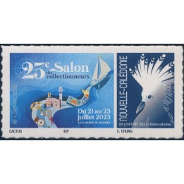 Nouvelle-Caledonie - 1449 Autoadhésif « Salon des Collectionneurs Noumea - Cagou Bleu »