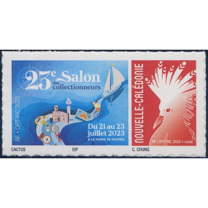 Nouvelle-Caledonie - 1448 Autoadhésif « Salon des Collectionneurs Noumea - Cagou Rouge »
