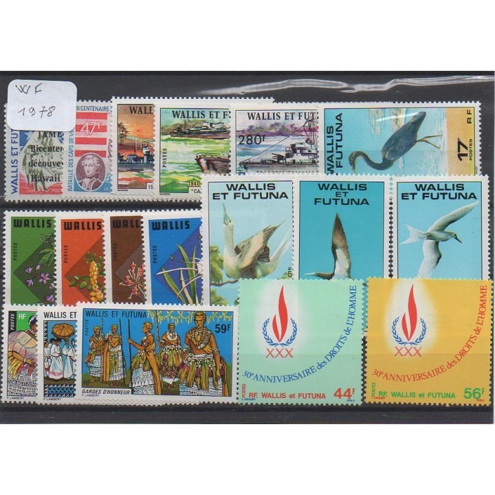 Wallis et Futuna - Annee Complete 1978