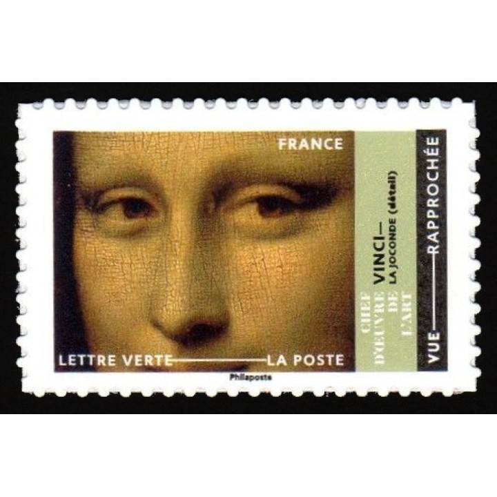 France - Autoadhésif \"La Joconde - Léonard de Vinci\"