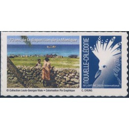 Nouvelle-Caledonie - 1451 Autoadhésif « 70 ans de la disparition de la Monique - Cagou Bleu »