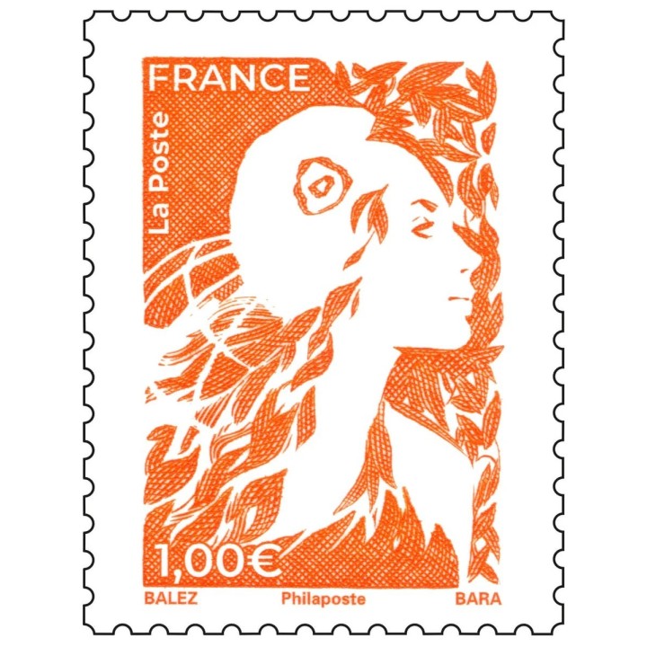 France - 5729 Marianne de l\'Avenir - 1 Euro Gommée