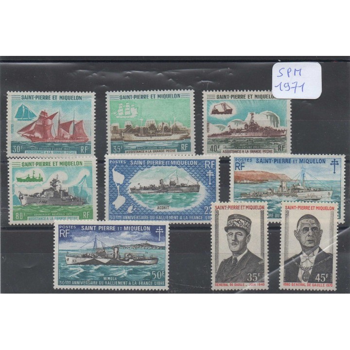 Timbre de collection Saint-Pierre et Miquelon - Année 1971