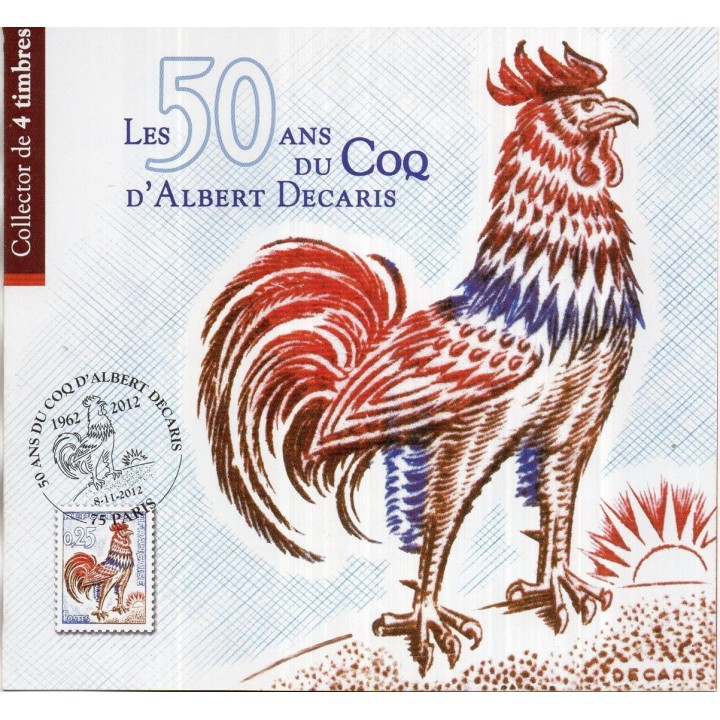 France - Collector 2012 Les 50 Ans du COQ Graveur Albert DECARIS
